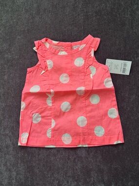 Carter's polka dot tank blouse